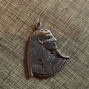 Silver Eygptian Pharoah necklace charm